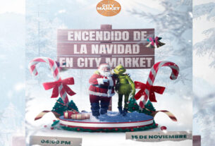 Encendido de navidad City Market 2024